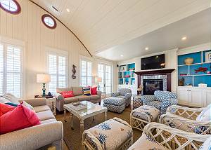 Comfy seating and premium A/V system