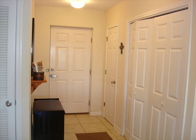 Entrance to unit