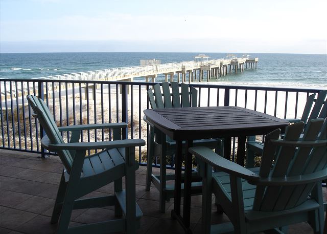 View from the balcony of the pier