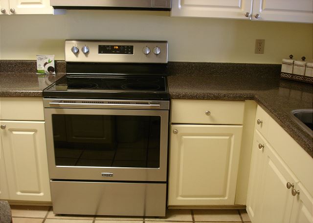 Stainless electric range
