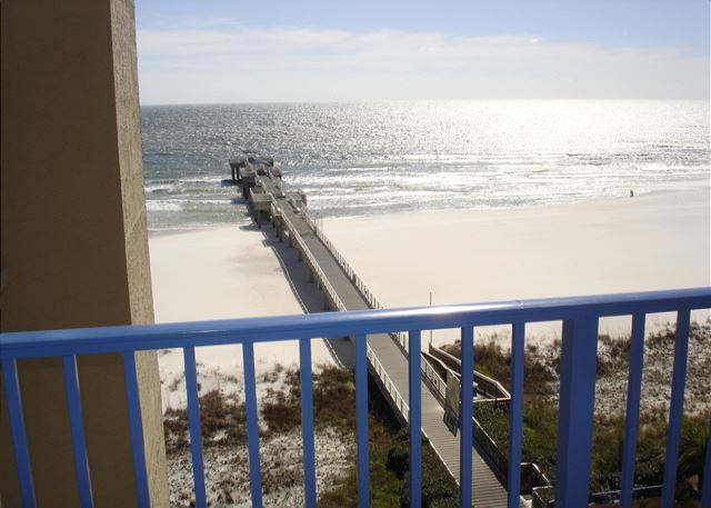 View of the pier from the balcon