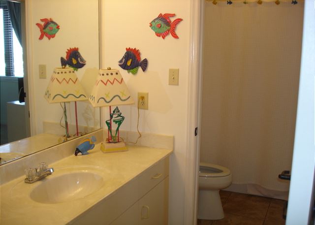 Adjoining guest bathroom