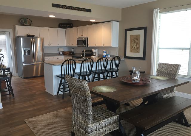 Dining and kitchen
