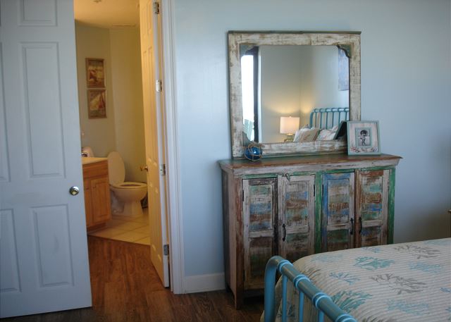 Adjoining master bathroom