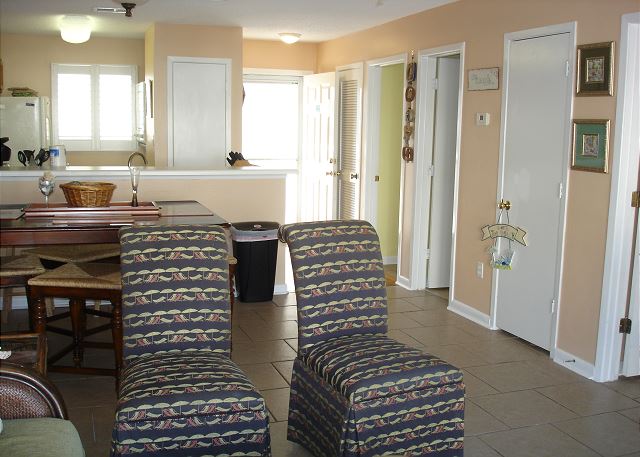 Looking into the unit from the balcony
