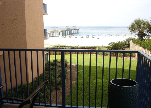 View of the pier from the balcony