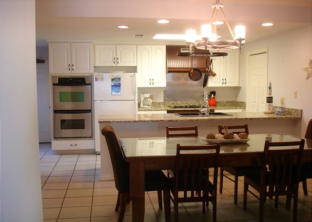 Dining area and kitchen