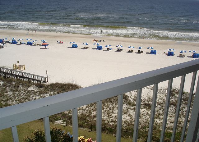 Beach view from balcony