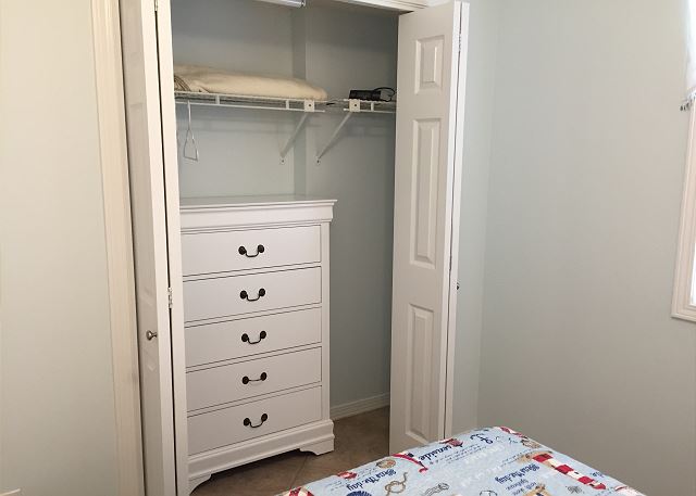Extra storage in closet