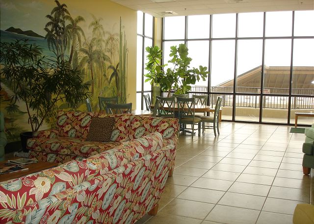 Community lobby in the building