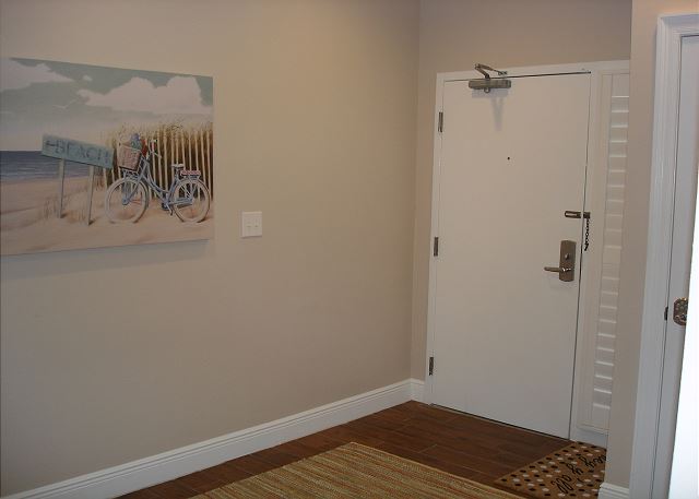 Entrance to the unit