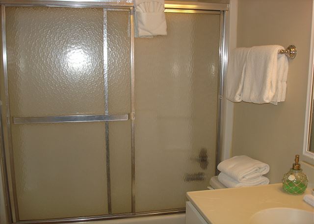 Guest bath adjoining guest bedroom