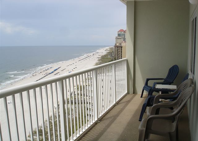 West view from the balcony