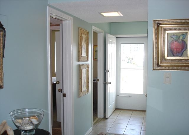 Entrance into the unit