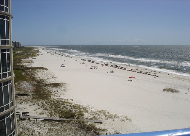 East view from the balcony