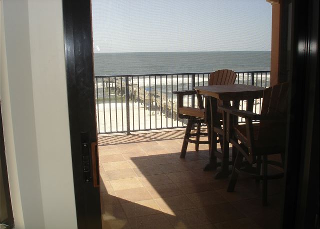 View from master sliding doors