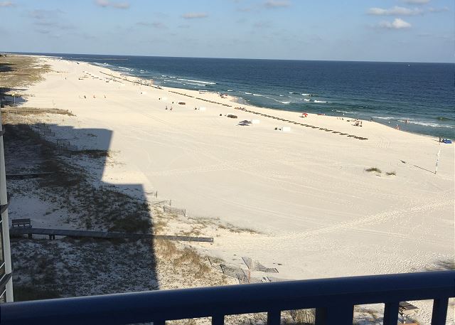 East view of beach