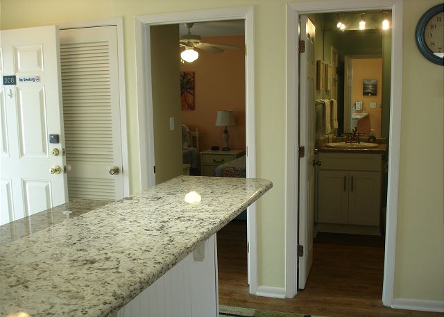 Guest room & bath entrance
