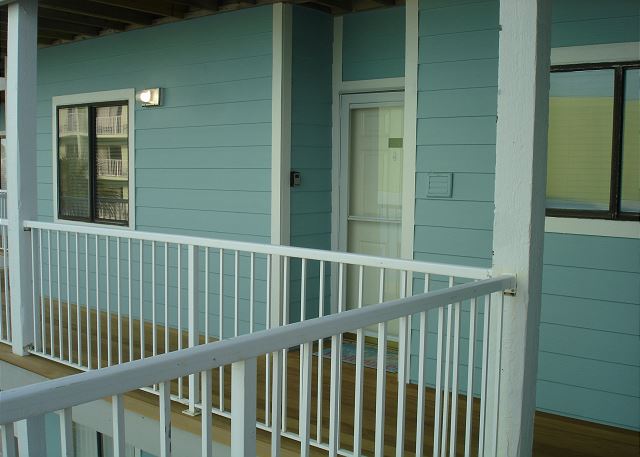Front door of unit