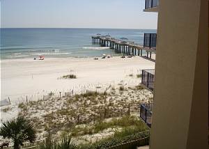 Balcony view of the pier-Descriptive
