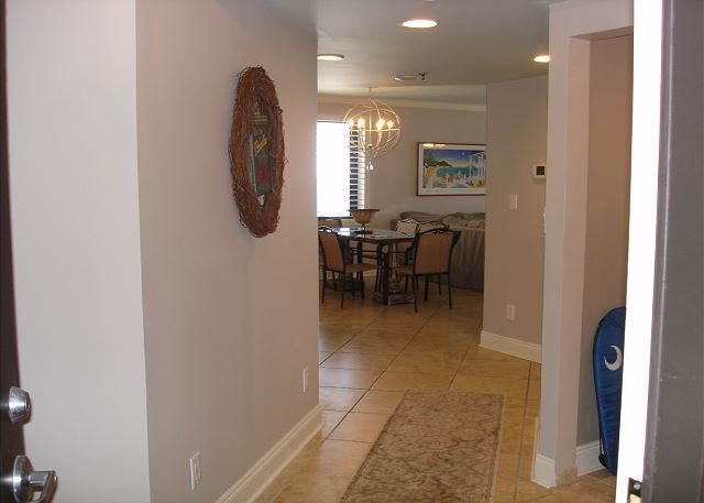 Entrance to unit
