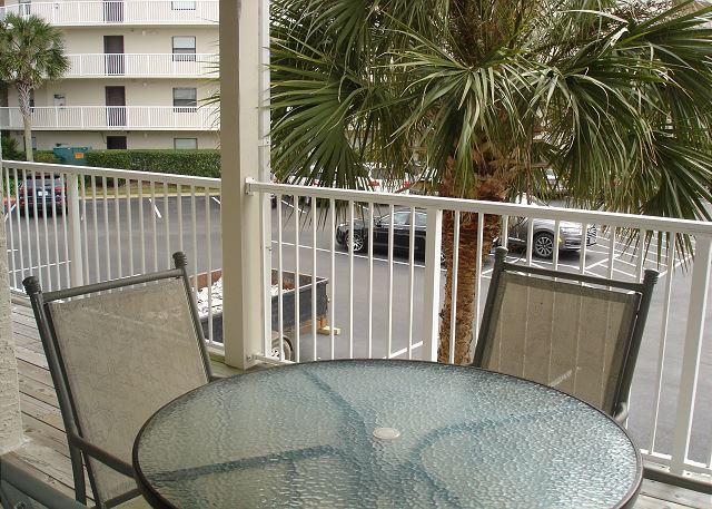 Balcony table with chairs