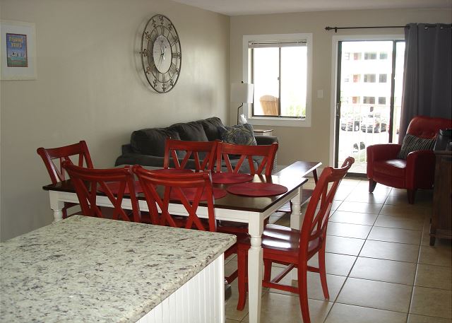 Island and dining table