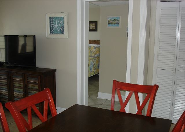 Master bedroom off the living room