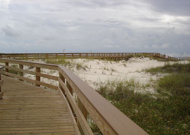 Boardwalk to beach