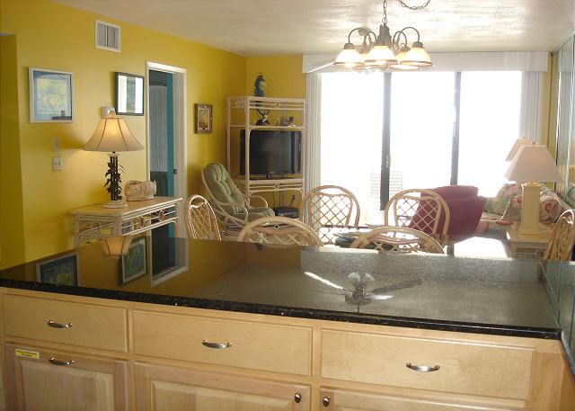 Looking into the living area