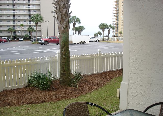 View toward the gulf from patio
