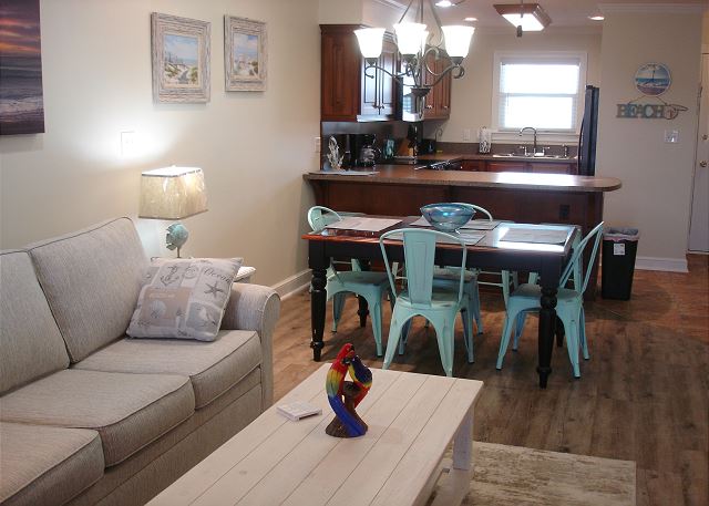 Looking toward the kitchen