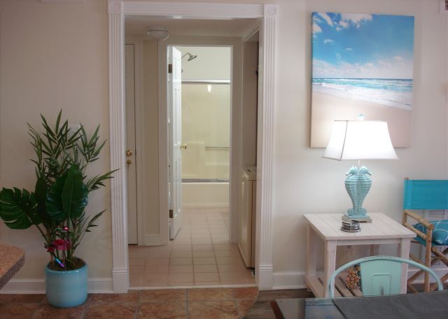 Entry to guest room section