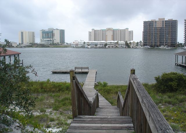 Boardwalk & boat dock on Ole River