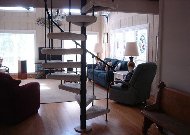 Looking in from the front door