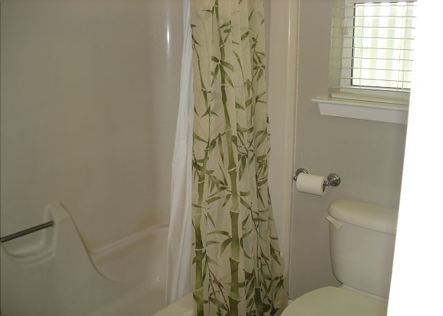 Tub/shower in shared bathroom