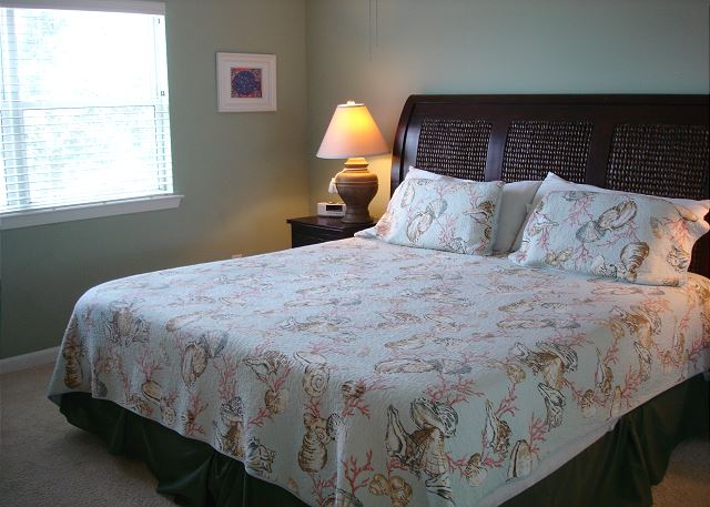 King bed in master