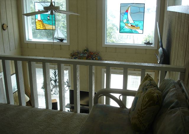 Looking over living area from upstairs