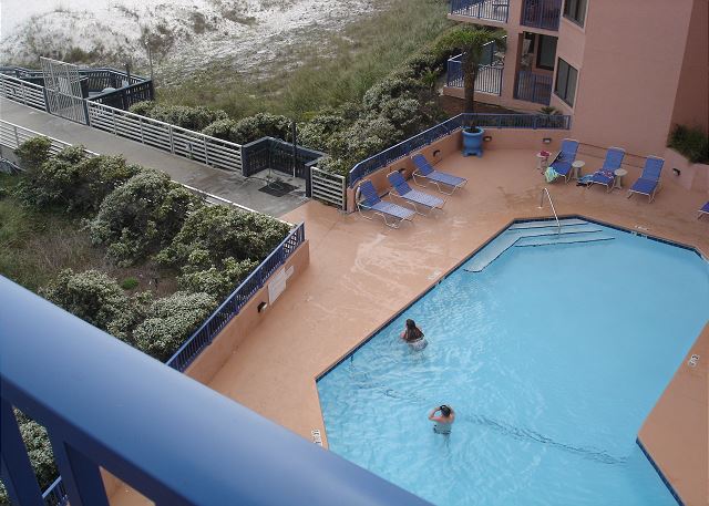 Balcony over the pool