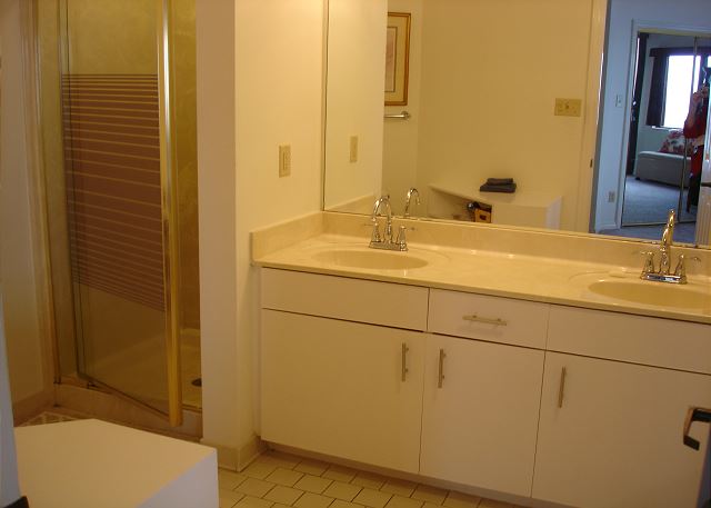 Adjoining master bath