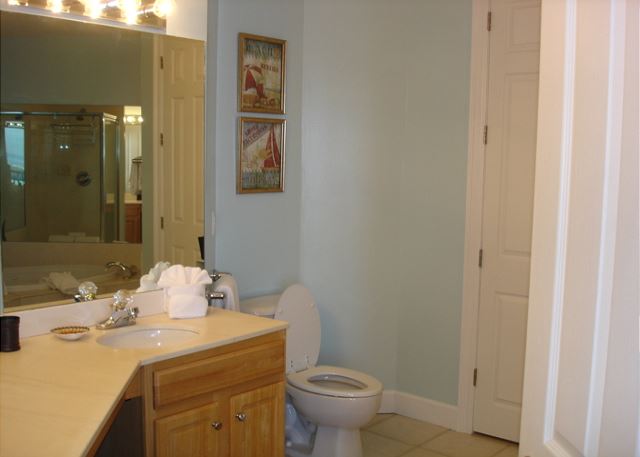 Sink and toilet area