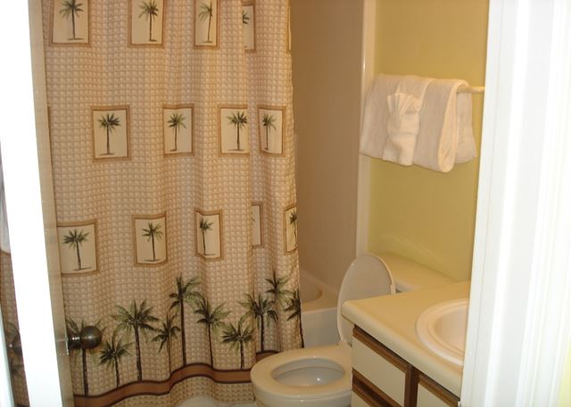 Adjoining master bathroom