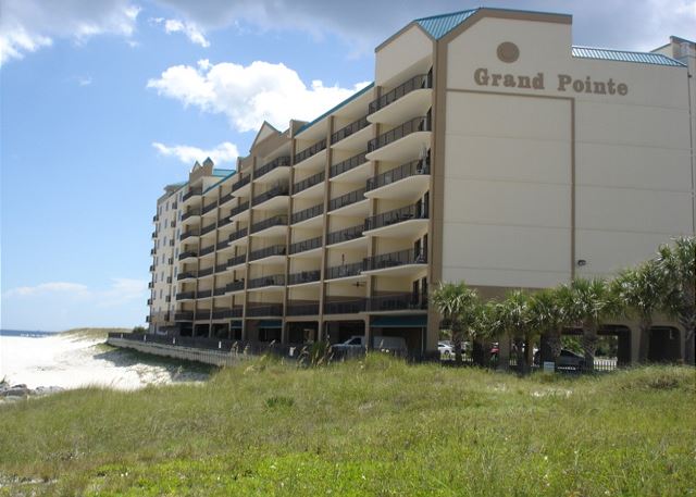 Building facing the Alabama Pointe waterway