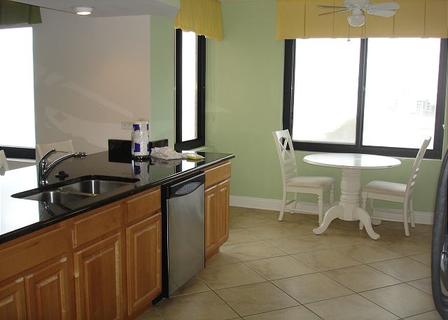 Table in the kitchen