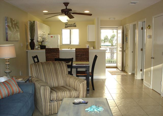 Looking from the balcony into the unit