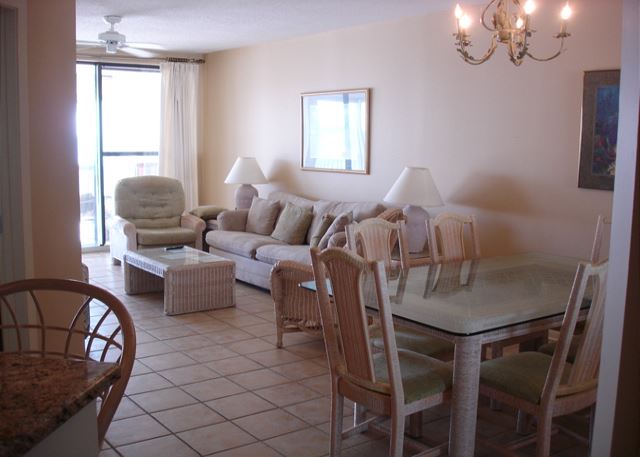 Dining into living room