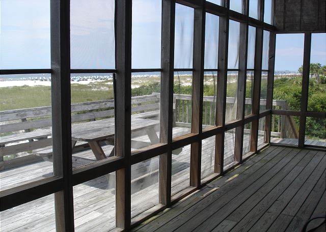 Beachside screened porch
