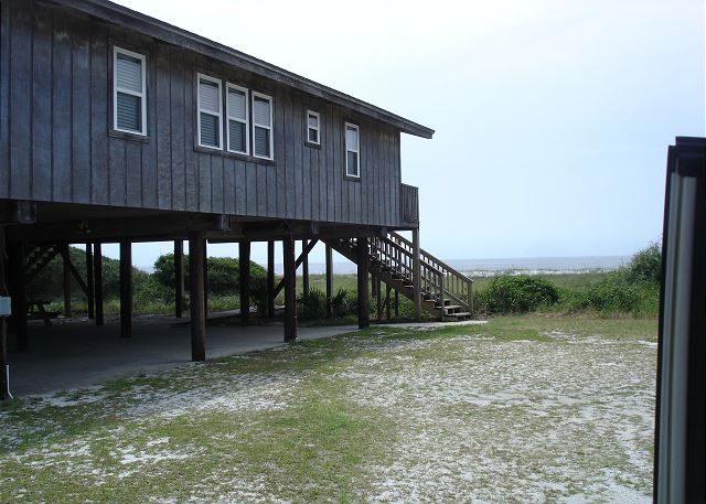 West side of house