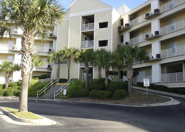 Entrance side of building