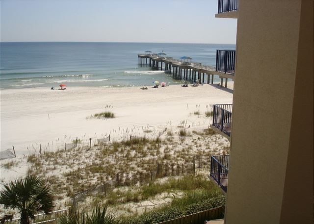 Balcony view of the pier